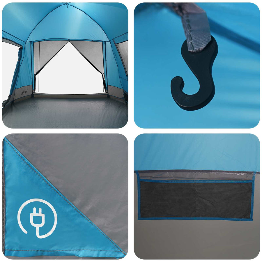 Huisje Tent Met Dak 12-Persoons Polyester En Staal 12 personen