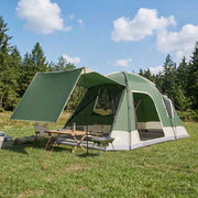 Tent 8-persoons 470x260x182 cm groen polyester staal