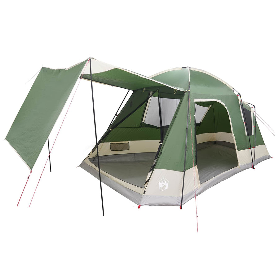 Huisje Tent met dak Groen 8-persoons Polyester en staal