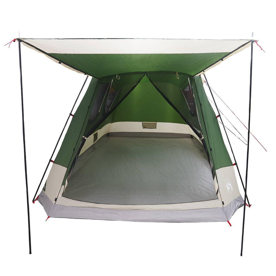 Huisje Tent met dak Groen 8-persoons Polyester en staal