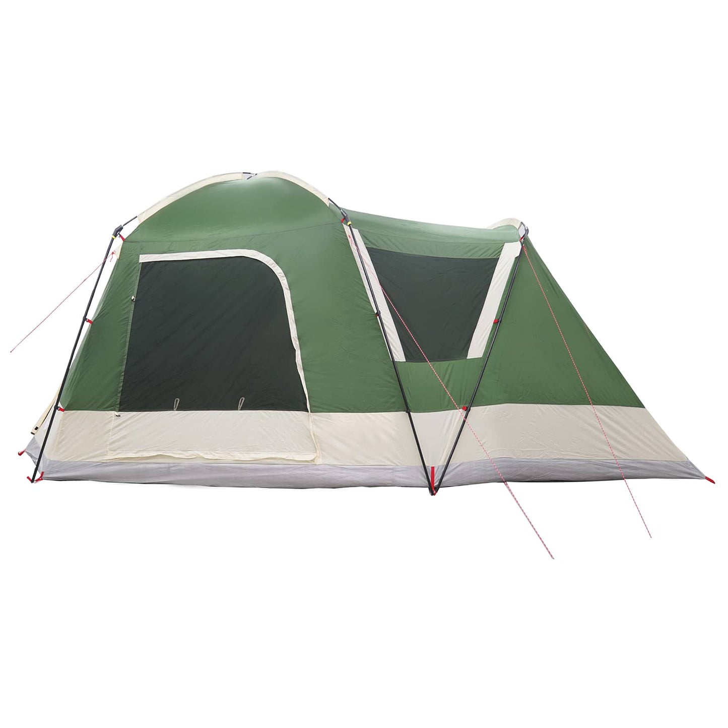 Huisje Tent met dak Groen 8-persoons Polyester en staal