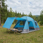 Huisje Tent met dak Blauw 8-persoons Polyester en staal