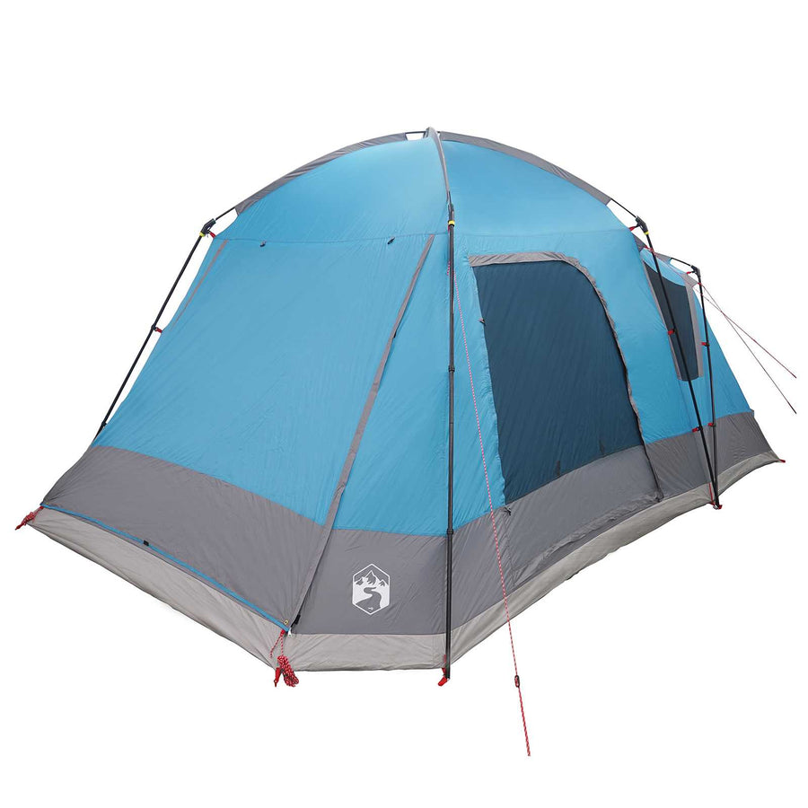 Huisje Tent met dak Blauw 8-persoons Polyester en staal