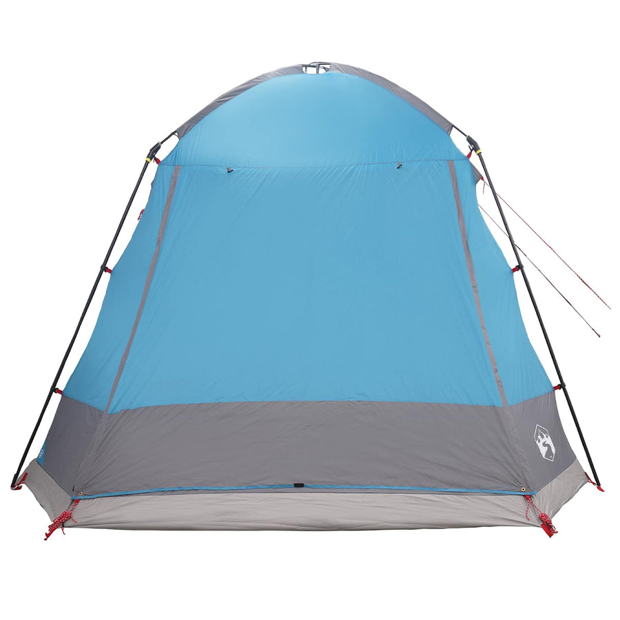 Huisje Tent met dak Blauw 8-persoons Polyester en staal
