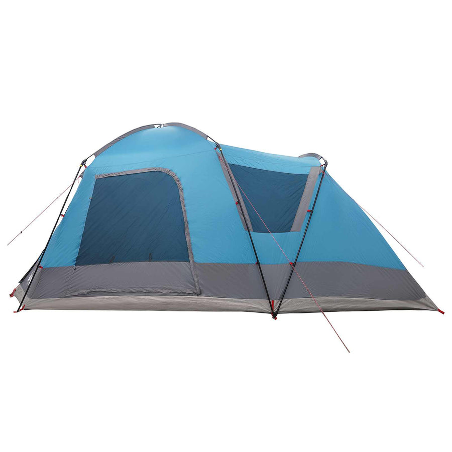 Huisje Tent met dak Blauw 8-persoons Polyester en staal