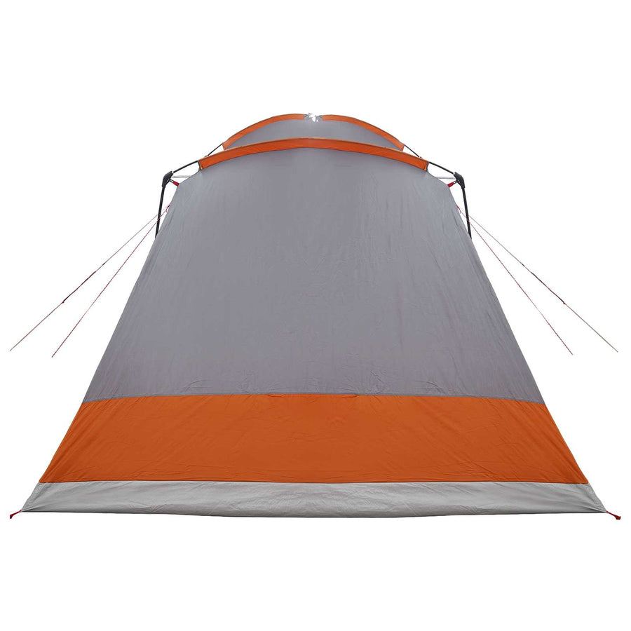 Huisje Tent Grijs en Oranje 8-persoons Polyester en staal