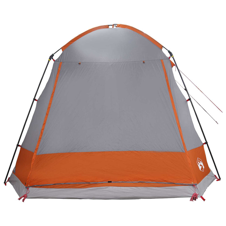 Huisje Tent Grijs en Oranje 8-persoons Polyester en staal