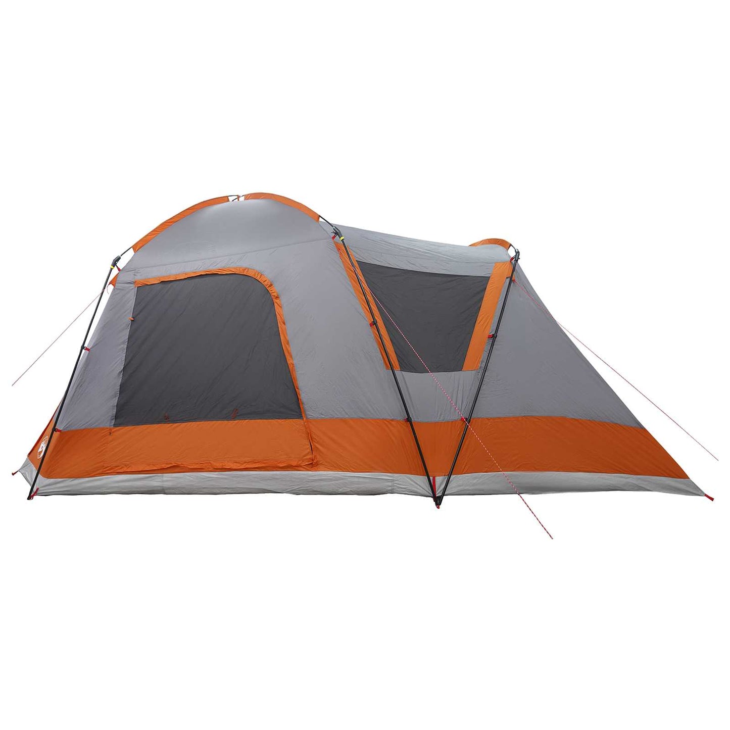 Huisje Tent Grijs en Oranje 8-persoons Polyester en staal