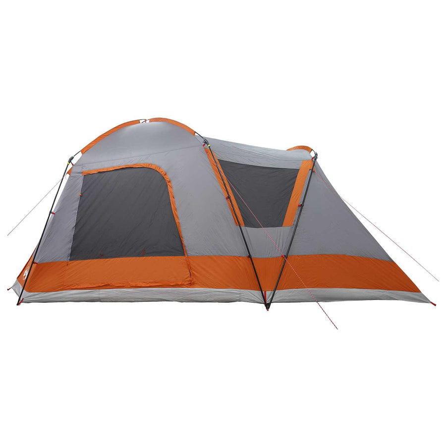 Huisje Tent Grijs en Oranje 8-persoons Polyester en staal