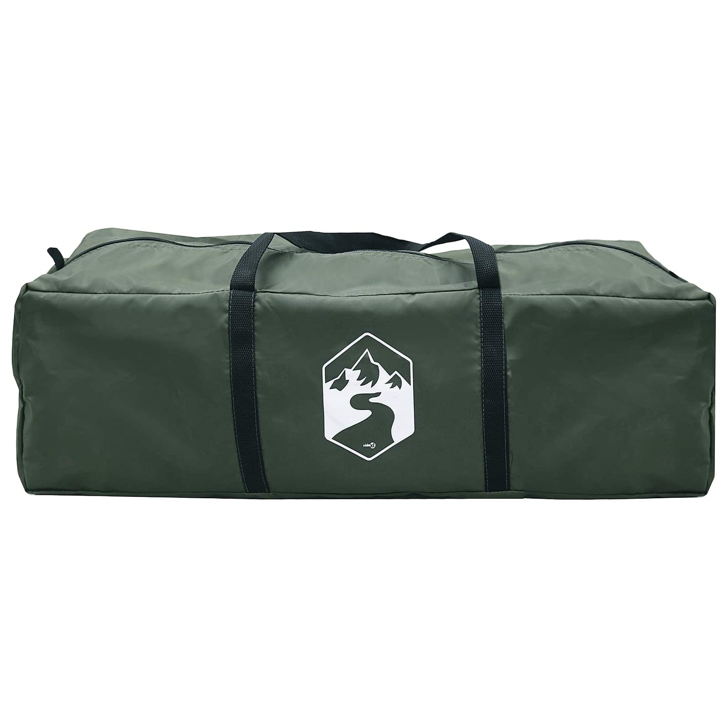 Huisje Tent met dak Leger groen 8-persoons Polyester en staal