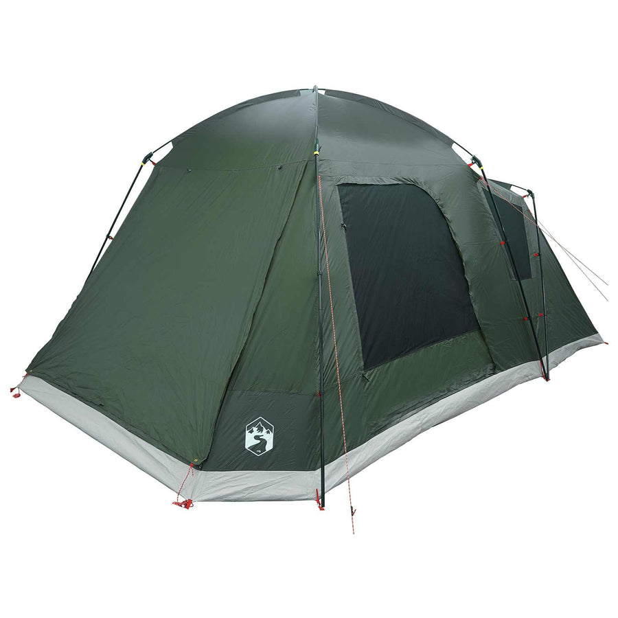 Huisje Tent met dak Leger groen 8-persoons Polyester en staal