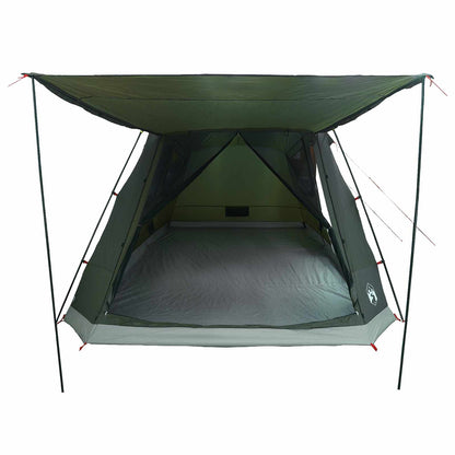 Huisje Tent met dak Leger groen 8-persoons Polyester en staal