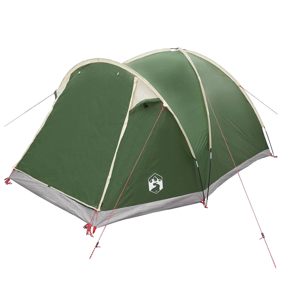 Huisje Tent met dak Groen 4-persoons Polyester en staal