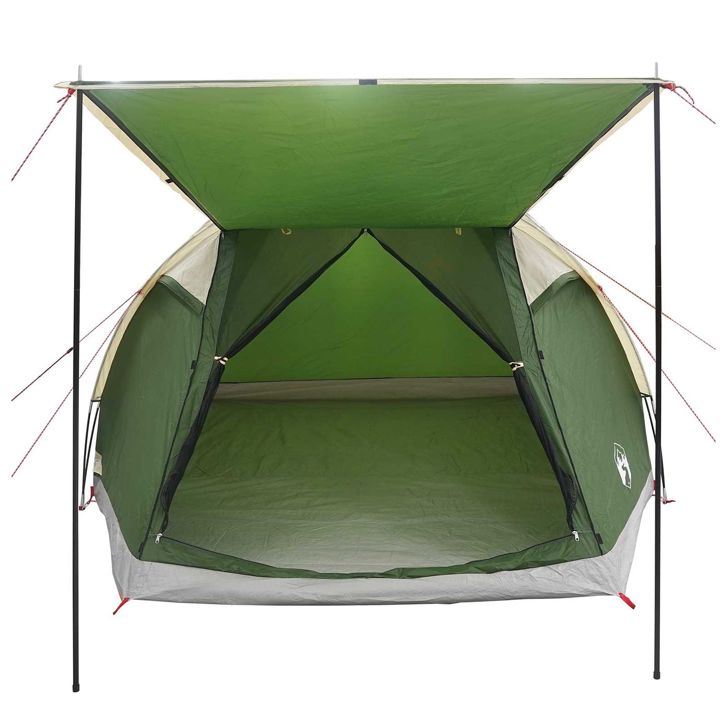 Huisje Tent met dak Groen 4-persoons Polyester en staal