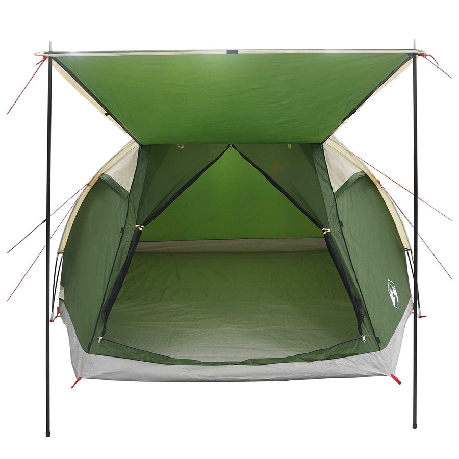 Huisje Tent met dak Groen 4-persoons Polyester en staal