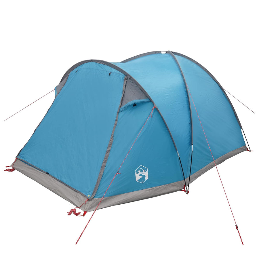 Huisje Tent met dak Blauw 4-persoons Polyester en staal