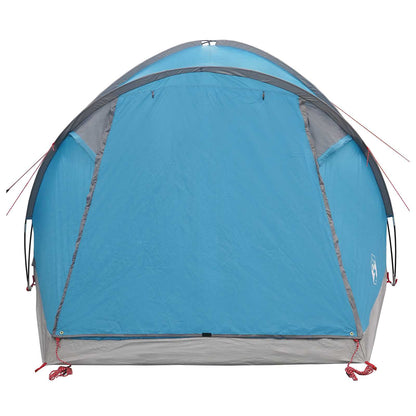 Huisje Tent met dak Blauw 4-persoons Polyester en staal