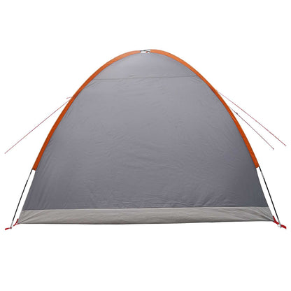 Huisje Tent Grijs en Oranje 4-persoons Polyester en staal