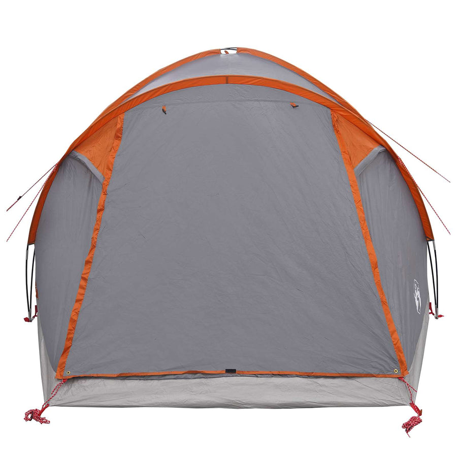 Huisje Tent Grijs en Oranje 4-persoons Polyester en staal