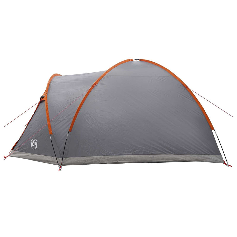 Huisje Tent Grijs en Oranje 4-persoons Polyester en staal