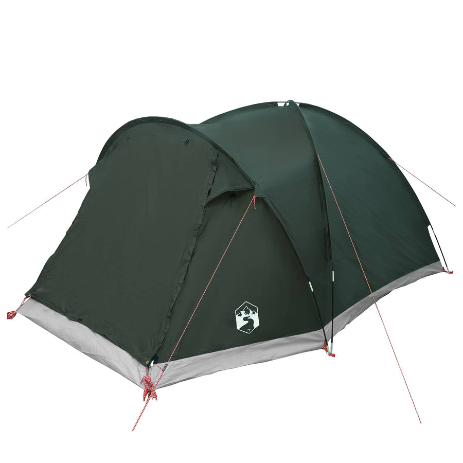 Huisje Tent met dak Leger groen 4-persoons Polyester en staal