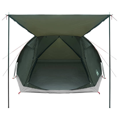 Huisje Tent met dak Leger groen 4-persoons Polyester en staal