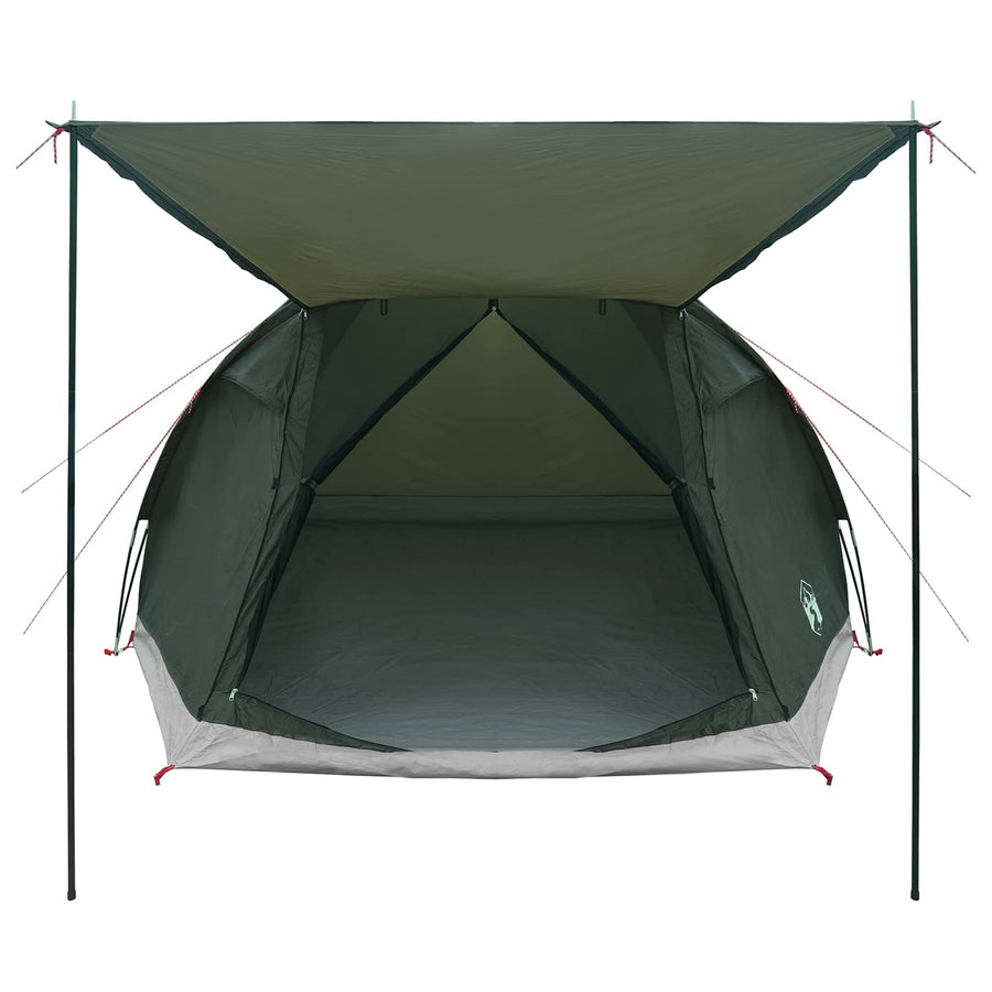 Huisje Tent met dak Leger groen 4-persoons Polyester en staal