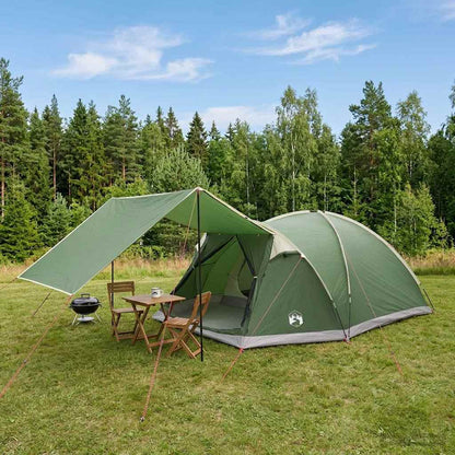 Huisje Tent met dak Groen 6-persoons Polyester en staal