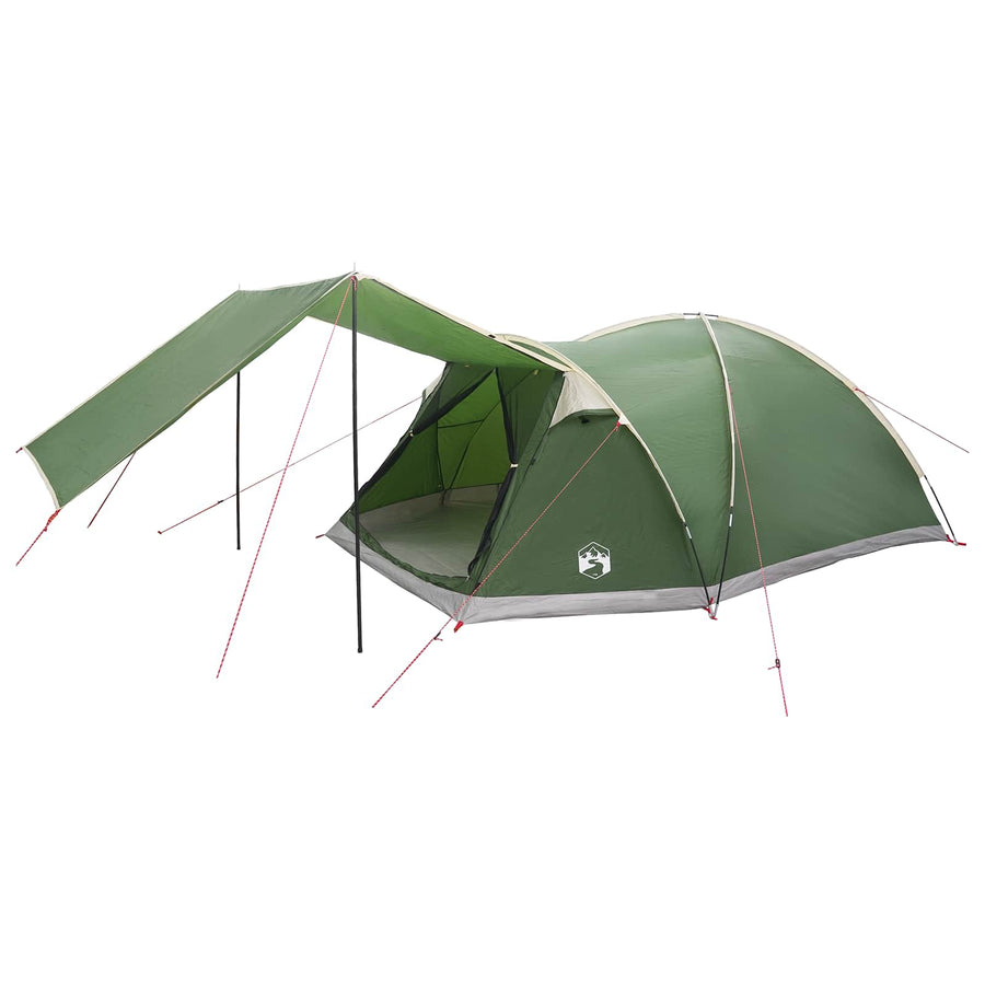 Huisje Tent met dak Groen 6-persoons Polyester en staal
