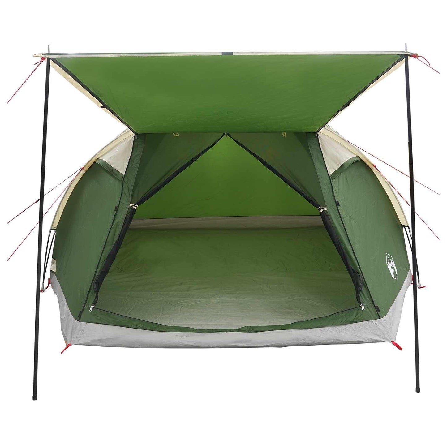 Huisje Tent met dak Groen 6-persoons Polyester en staal