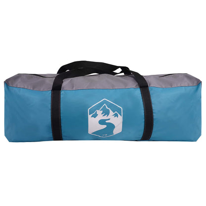 Huisje Tent met dak Blauw 6-persoons Polyester en staal