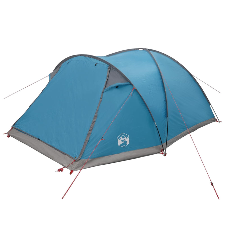 Huisje Tent met dak Blauw 6-persoons Polyester en staal