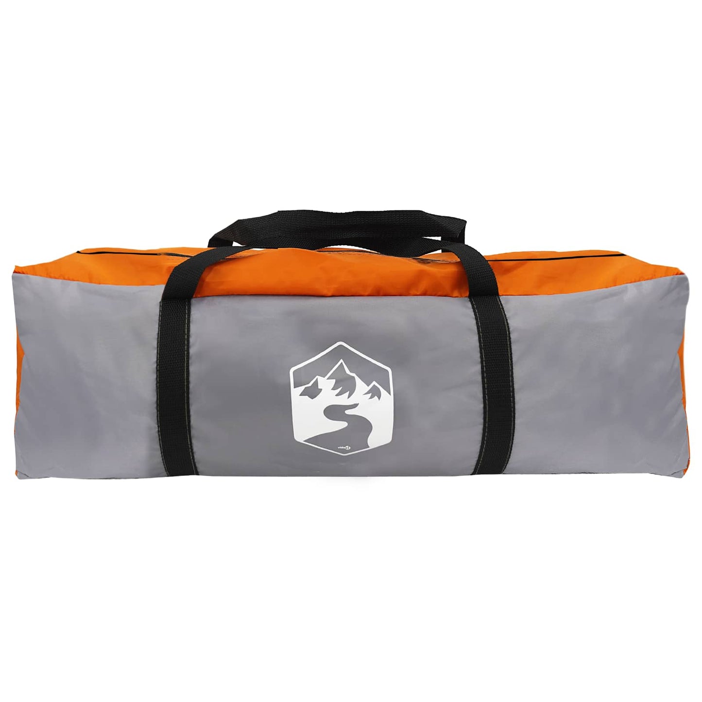 Huisje Tent Grijs en Oranje 6-persoons Polyester en staal