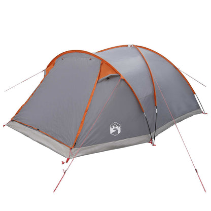 Huisje Tent Grijs en Oranje 6-persoons Polyester en staal