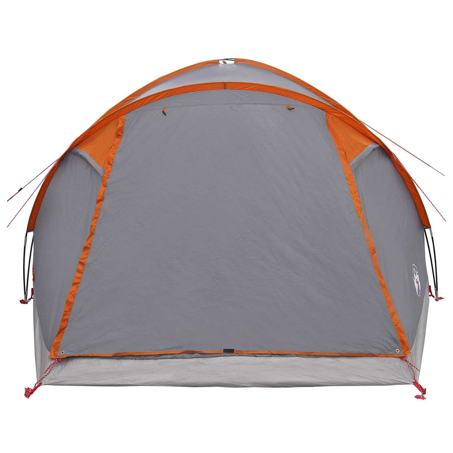 Huisje Tent Grijs en Oranje 6-persoons Polyester en staal