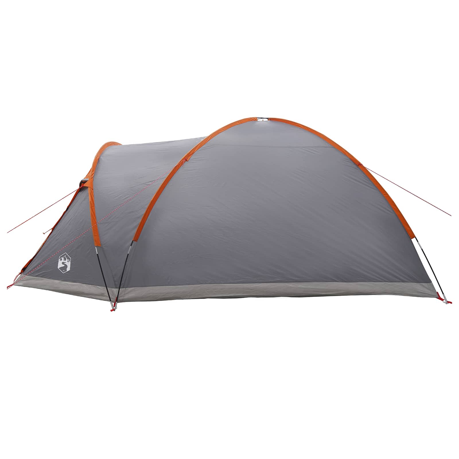 Huisje Tent Grijs en Oranje 6-persoons Polyester en staal