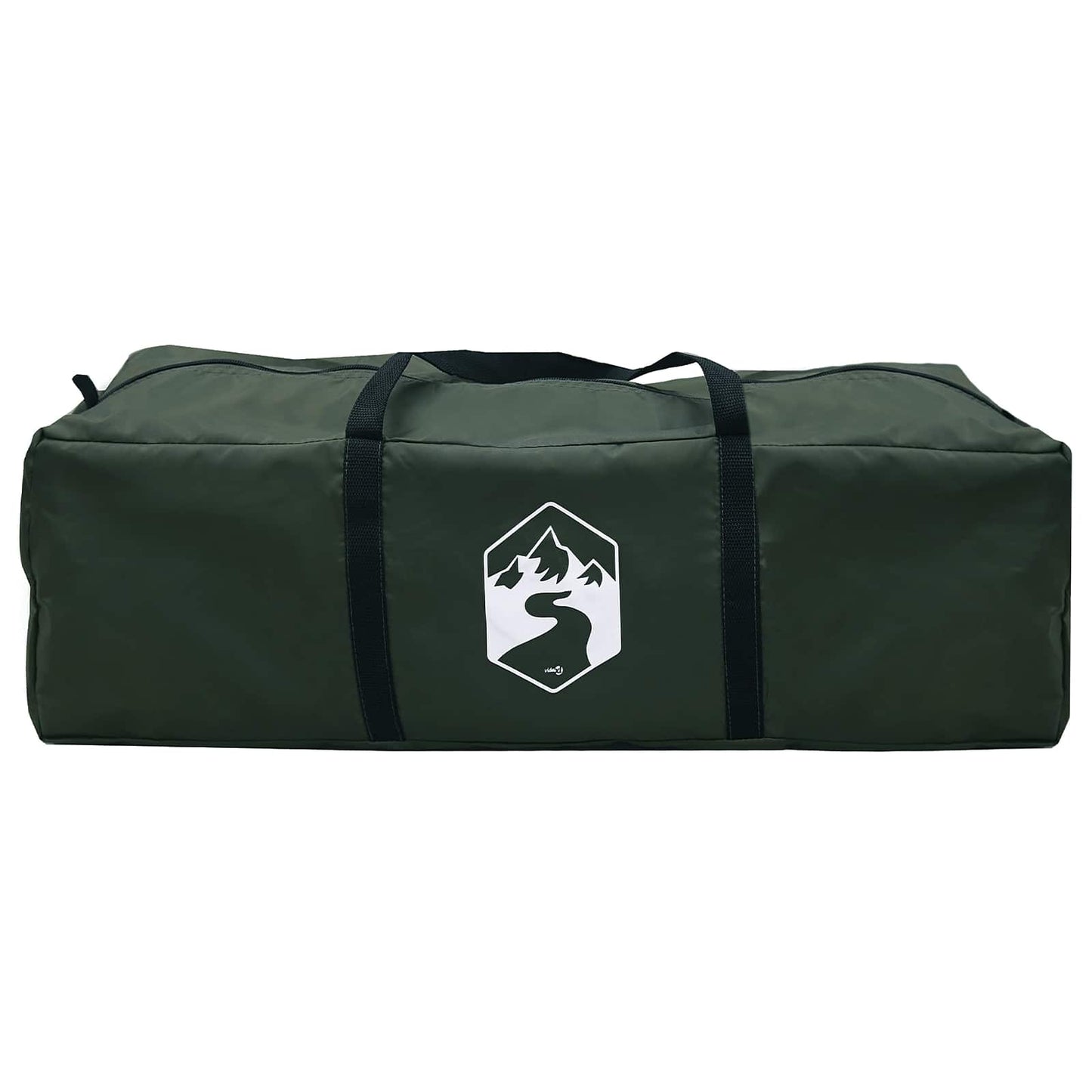 Huisje Tent met dak Leger groen 6-persoons Polyester en staal