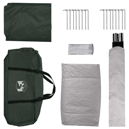 Huisje Tent met dak Leger groen 6-persoons Polyester en staal