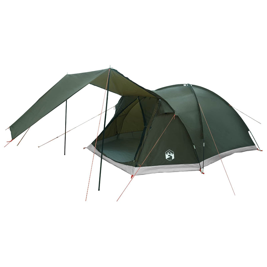 Huisje Tent met dak Leger groen 6-persoons Polyester en staal