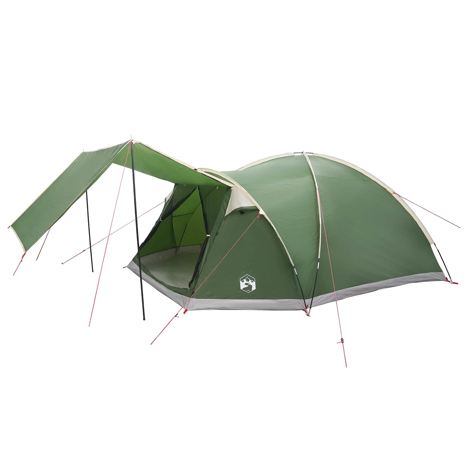 Huisje Tent met dak Groen 8-persoons Polyester en staal