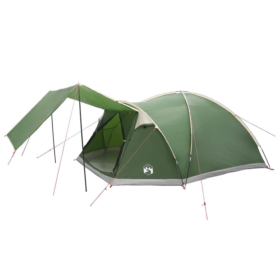 Huisje Tent met dak Groen 8-persoons Polyester en staal