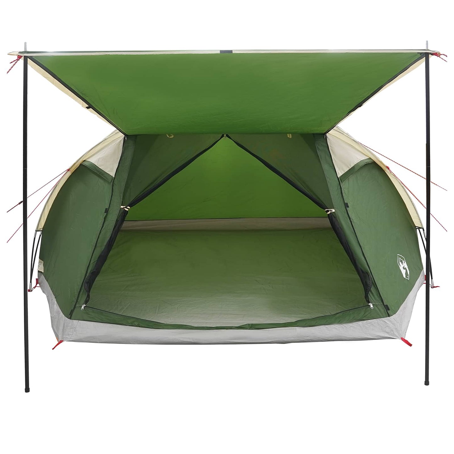 Huisje Tent met dak Groen 8-persoons Polyester en staal