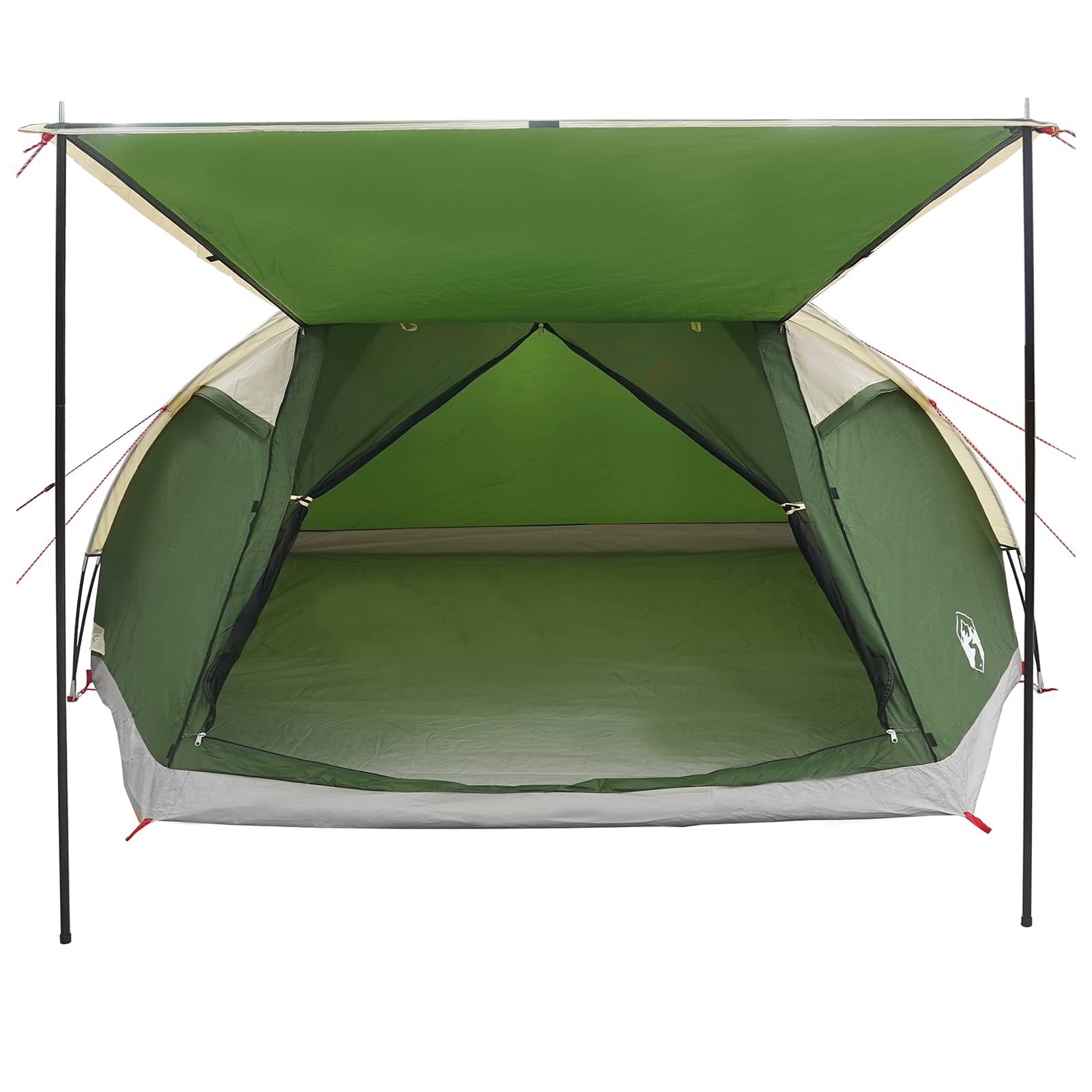 Huisje Tent met dak Groen 8-persoons Polyester en staal