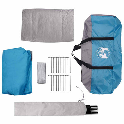 Huisje Tent met dak Blauw 8-persoons Polyester en staal