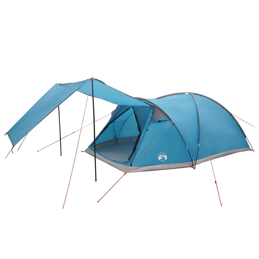 Huisje Tent met dak Blauw 8-persoons Polyester en staal