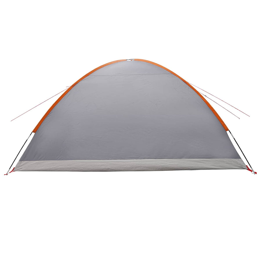 Huisje Tent Grijs en Oranje 8-persoons Polyester en staal