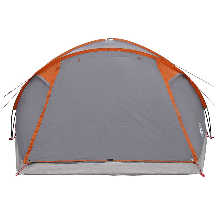 Huisje Tent Grijs en Oranje 8-persoons Polyester en staal