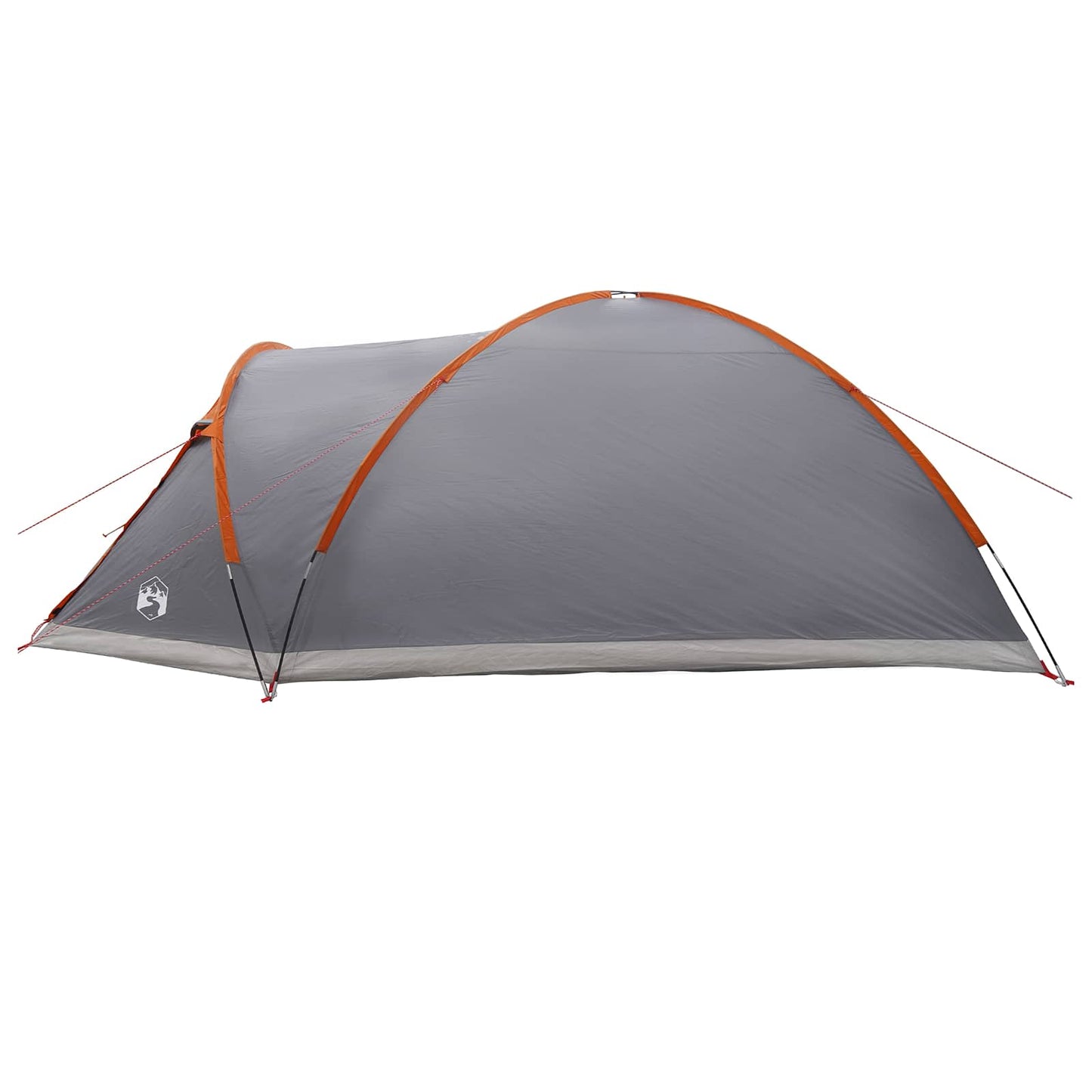 Huisje Tent Grijs en Oranje 8-persoons Polyester en staal