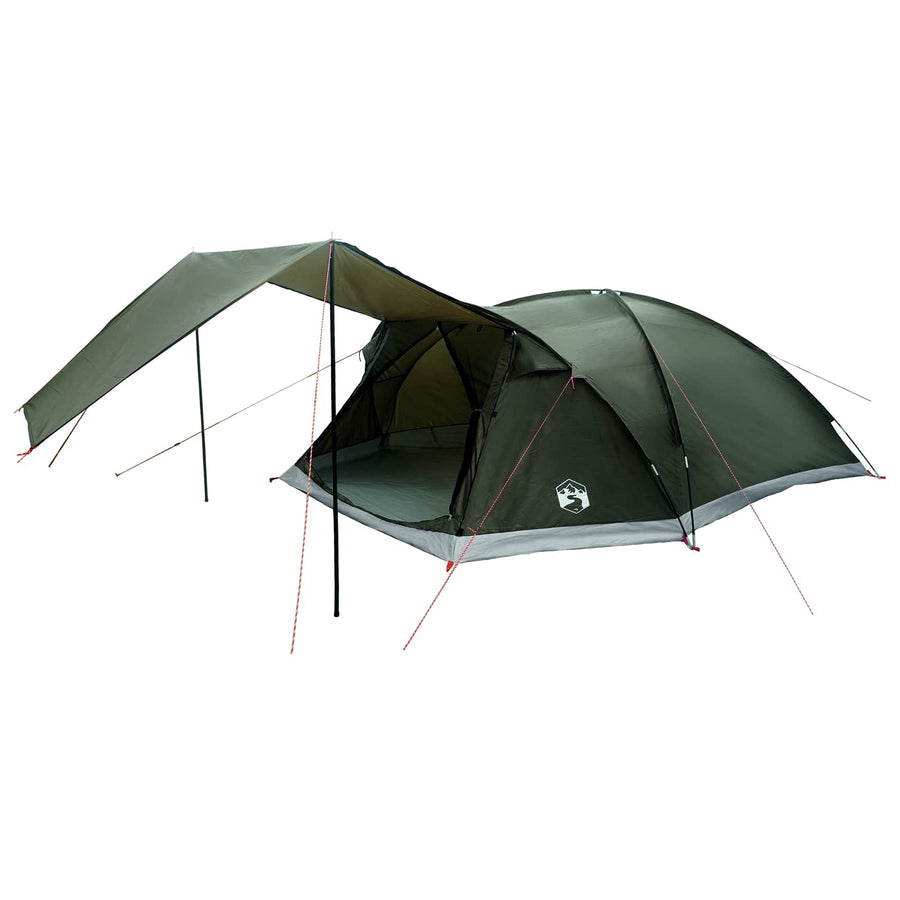 Huisje Tent met dak Leger groen 8-persoons Polyester en staal