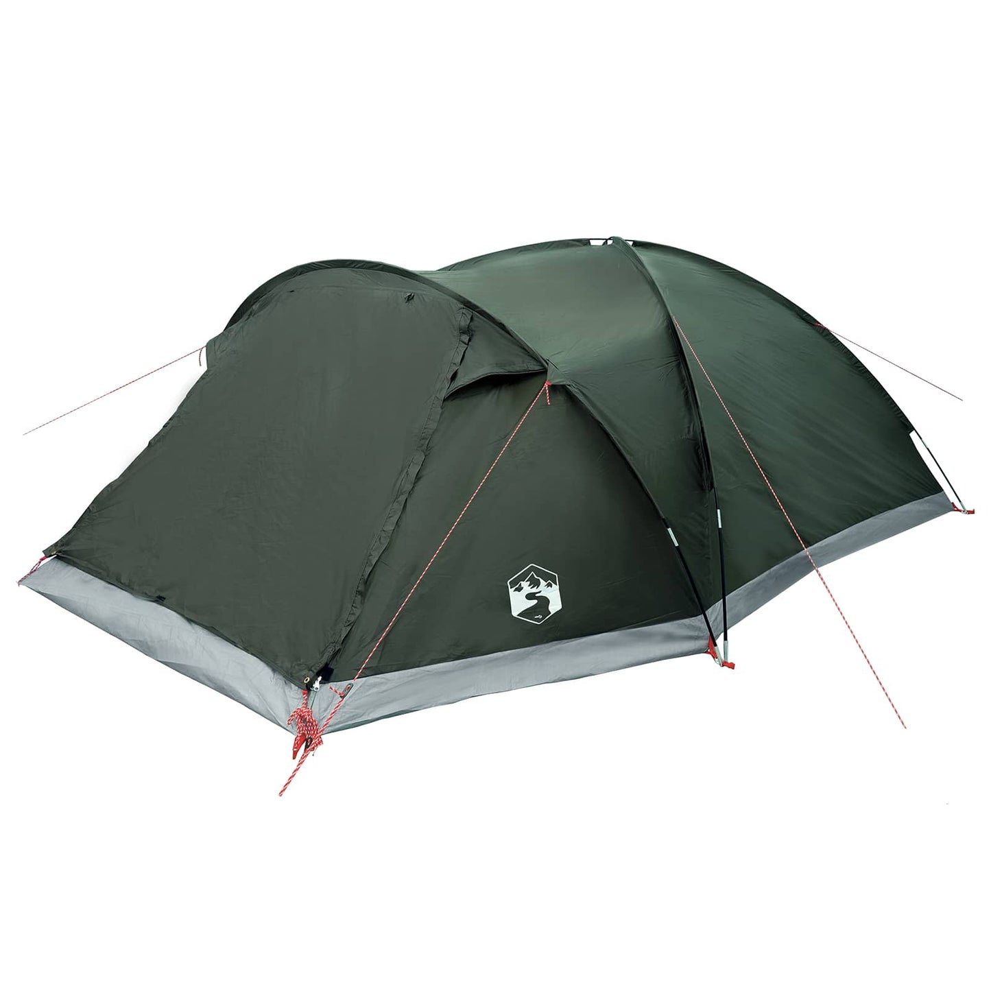 Huisje Tent met dak Leger groen 8-persoons Polyester en staal
